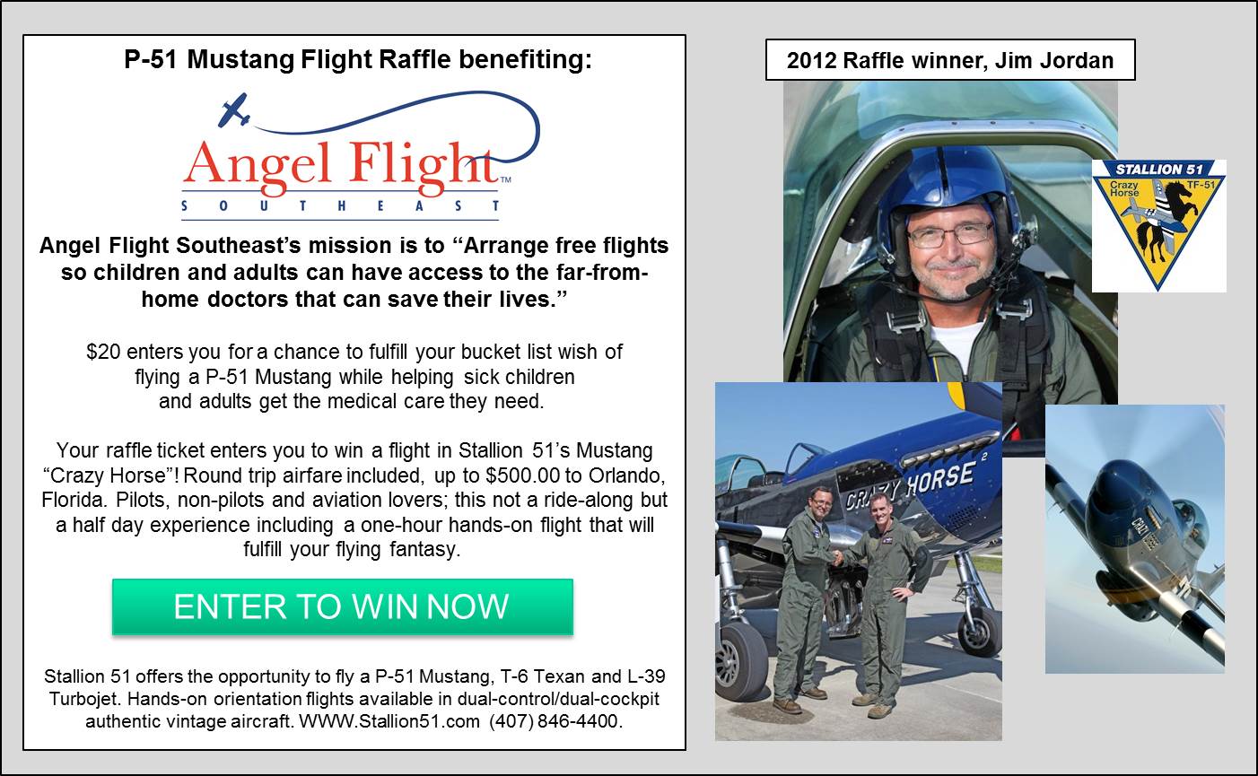 P-51 Mustang Flight Raffle Graphic for website Jim Jordan